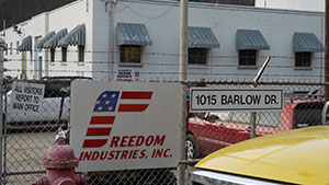 Jan. 15, 2014: Freedom Industries along the Elk River, Charleston, WV