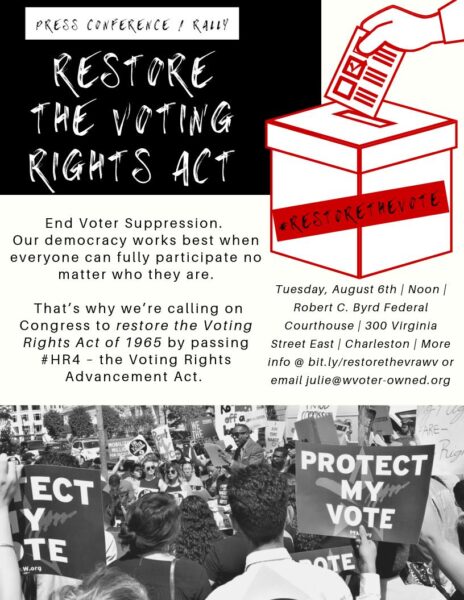 Flier about voting rights act